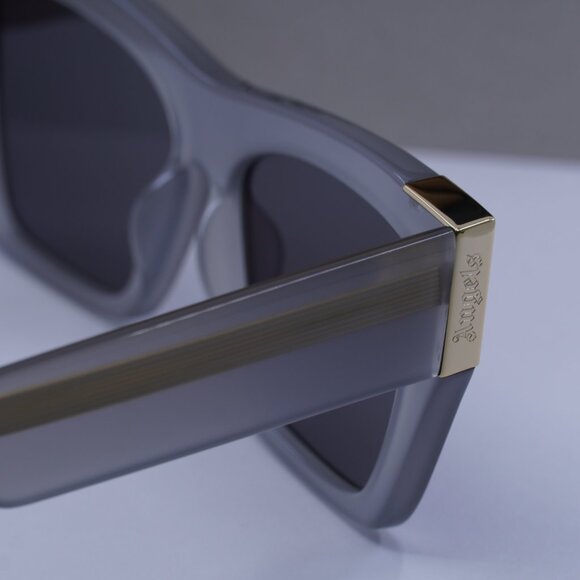 Palm Angels PERI099 HOLLYWOOD 0907 Cat Eye Sunglasses - Grey/Dark Grey - Picture 10 of 11
